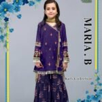 MARIA B 3PC KIDS, girls unstitched dress