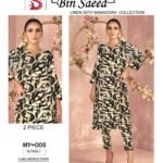 2 piece unstitched original  Bin Saeed linen
