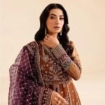 Party wear 3 piece unstitched Heavy work dress