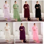 3 piece Party wear Unstitched