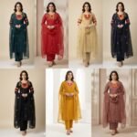 ORGANZA unstitched 2 pcs dresses