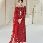 3 piece unstitched beautiful Net party wear outfit