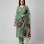 ORGANZA PARTY WEAR HANDMADE LUXURY UNSTITCHED 2pc