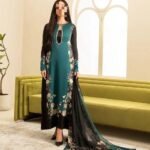 3pc  Shamooz Silk unstitched dress