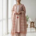 KHADI KHADDAR APPLIQUE & HAND EMBELLISHED EMBROIDERED UNSTITCED 3pc✓*