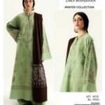 3 piece unstitched ZARA SHAHJAHAN DHANAK dress