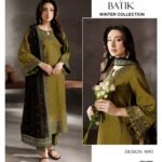 FRONT FULL EMBROIDED SLEVES EMBROIDED DYED TROUSER  DIGITAL PRINT PASHMINA WOOL DUPATTA